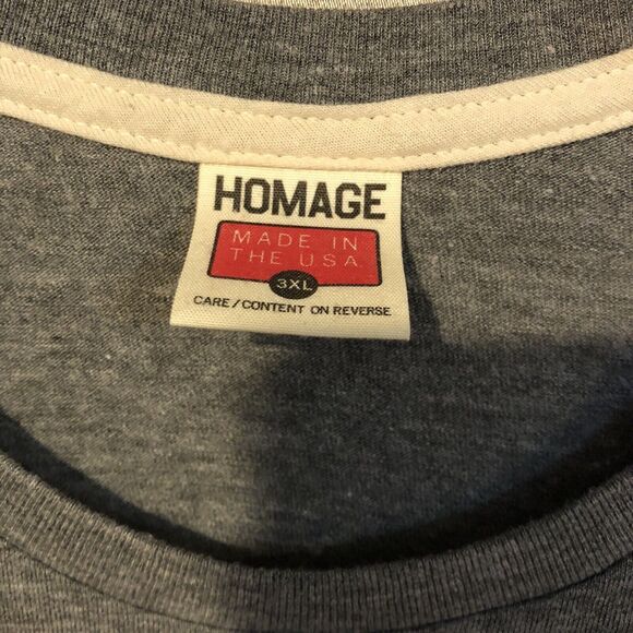 Xavier Musketeers 3XL T-Shirt Men's Heather Grey Vintage College NCAA SS Homage - Picture 3 of 6